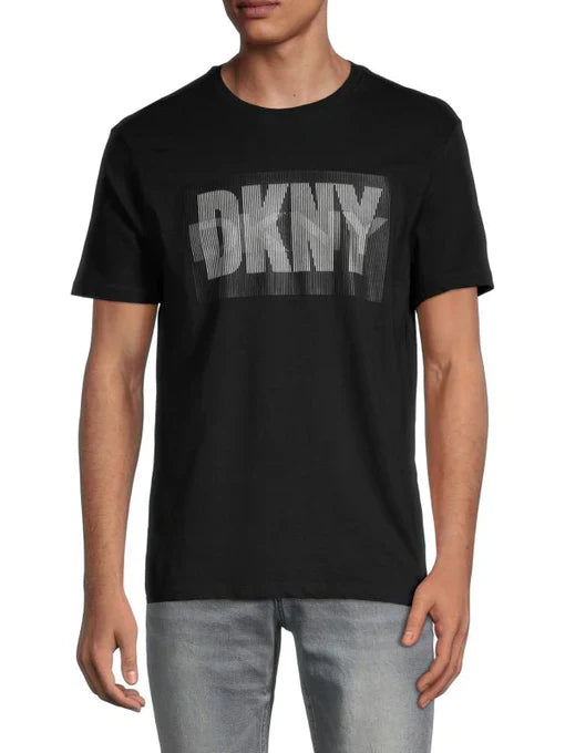 DONNA KARAN NEW YORK MEN'S DKNY MERCER STRETCH TEE | BLACK