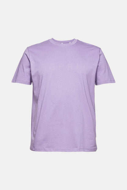 ESPRIT MEN T-SHIRT LOGO PRINT T-SHIRT REGULER | LILAC