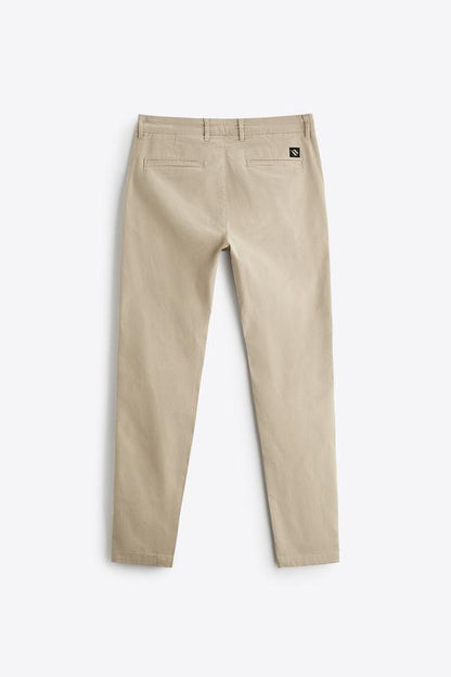 ZARA SKINNY FIT STRETCH MEN'S CHINO | BEIGE