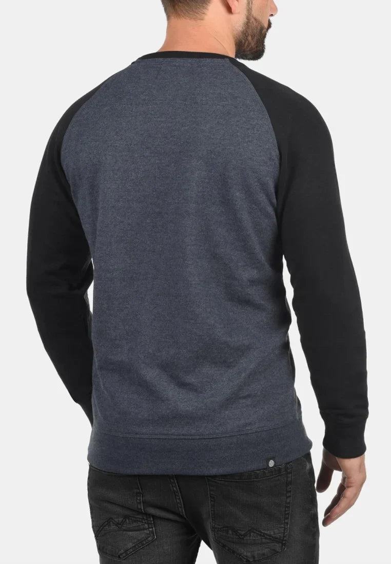 BLEND-MENS-ROUND NECK-SWEATSHIRT | GREY