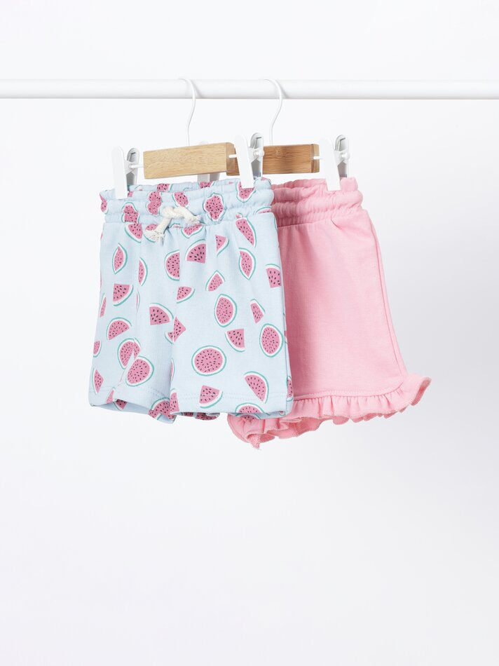 LEFTIES-PLUSH SHORTS WITH RUFFLES | BABY