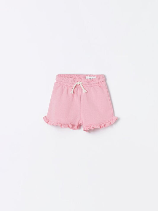 LEFTIES-PLUSH SHORTS WITH RUFFLES | BABY