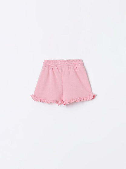 LEFTIES-PLUSH SHORTS WITH RUFFLES | BABY