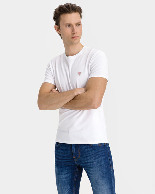 GUESS - SLIM FIT CLASSIC LOGO WHITE T-SHIRT