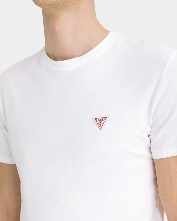 GUESS - SLIM FIT CLASSIC LOGO WHITE T-SHIRT