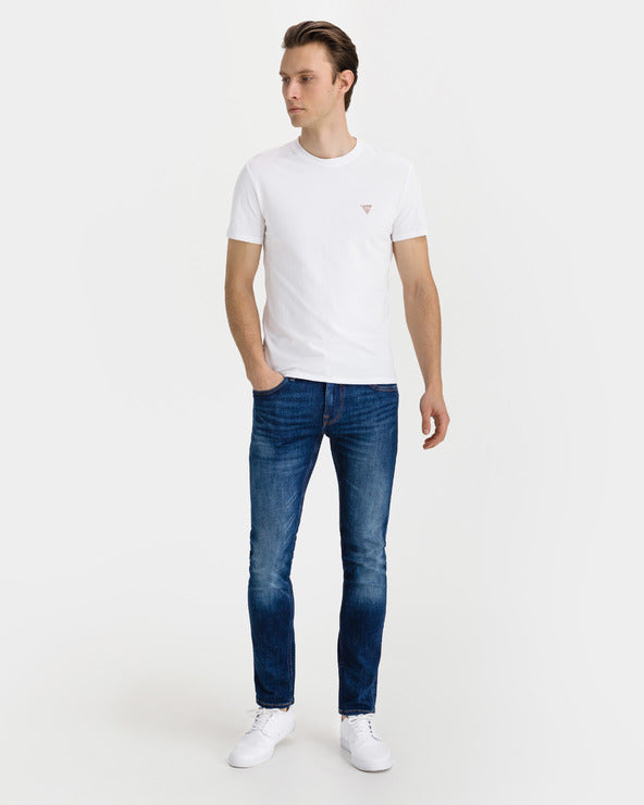 GUESS - SLIM FIT CLASSIC LOGO WHITE T-SHIRT