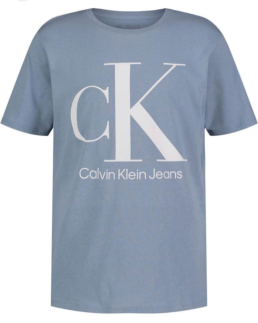 CALVIN KLEIN JEANS VARSITY LOGO T-SHIRT UNISEX | LIGHT BLUE