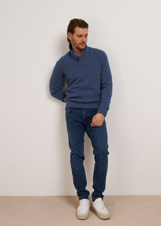 CONBIPEL. MENS STRAIGHT FIT JEANS | DENIM DARK BLUE