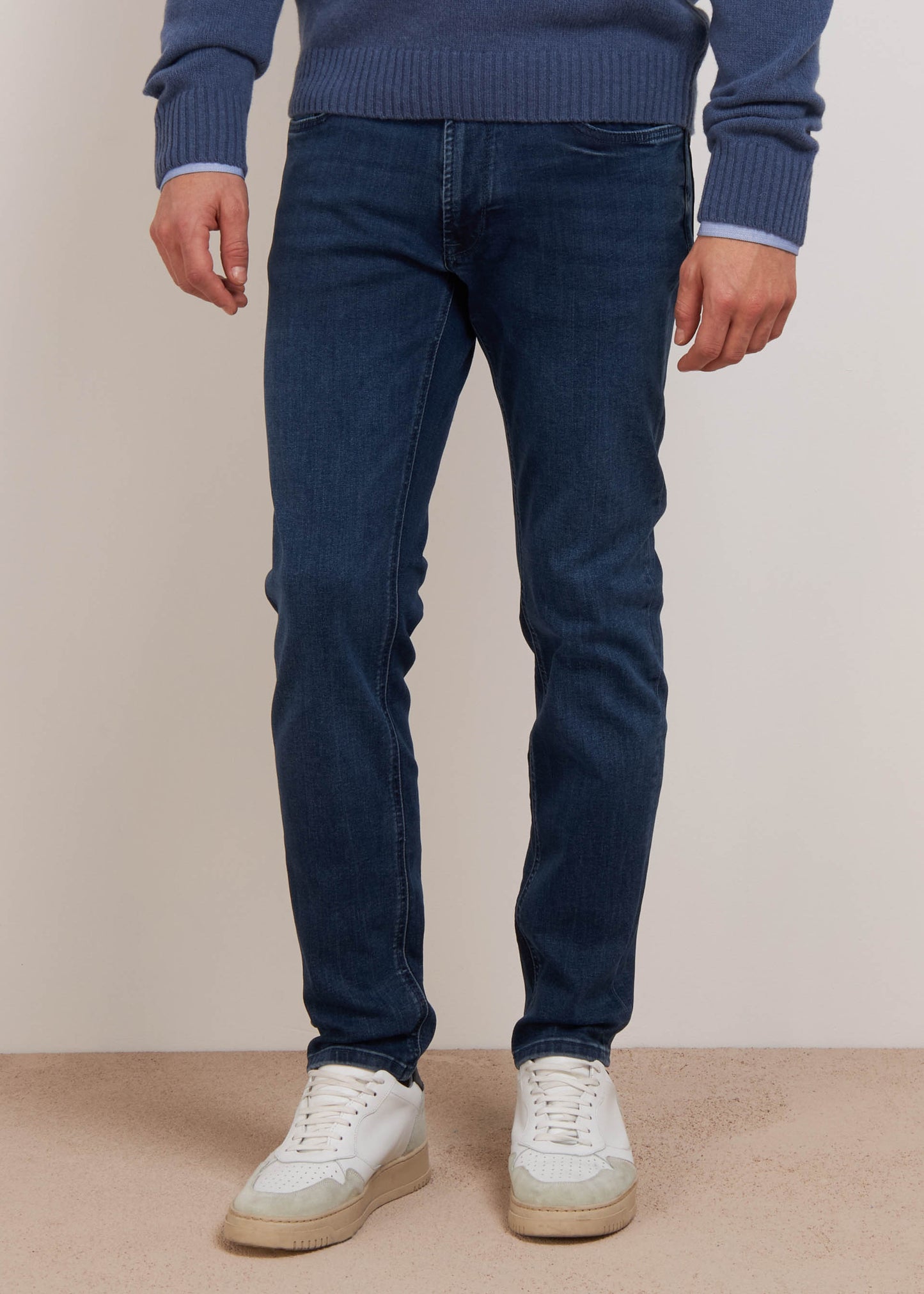 CONBIPEL. MENS STRAIGHT FIT JEANS | DENIM DARK BLUE