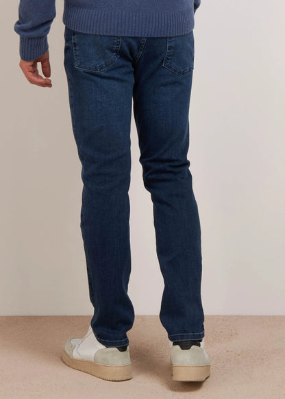 CONBIPEL. MENS STRAIGHT FIT JEANS | DENIM DARK BLUE