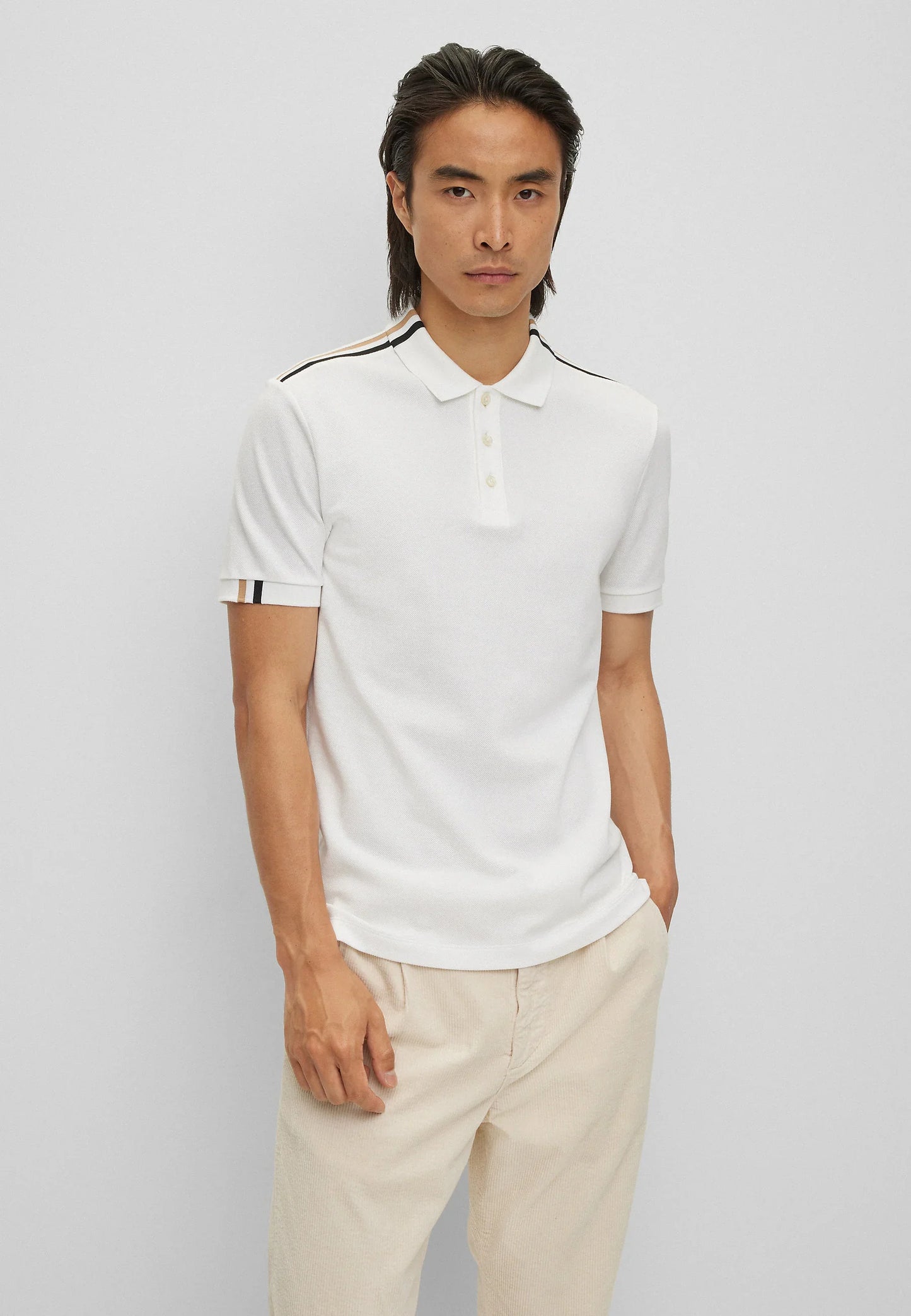 HUGO BOSS PHILLIPSON - POLO SHIRT | WHITE