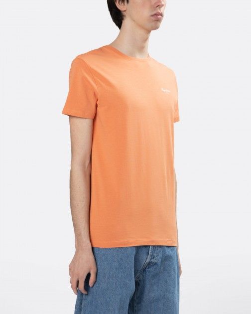 PEPE JEANS LONDON JACK SLIM FIT T-SHIRT |SQUASH ORANGE