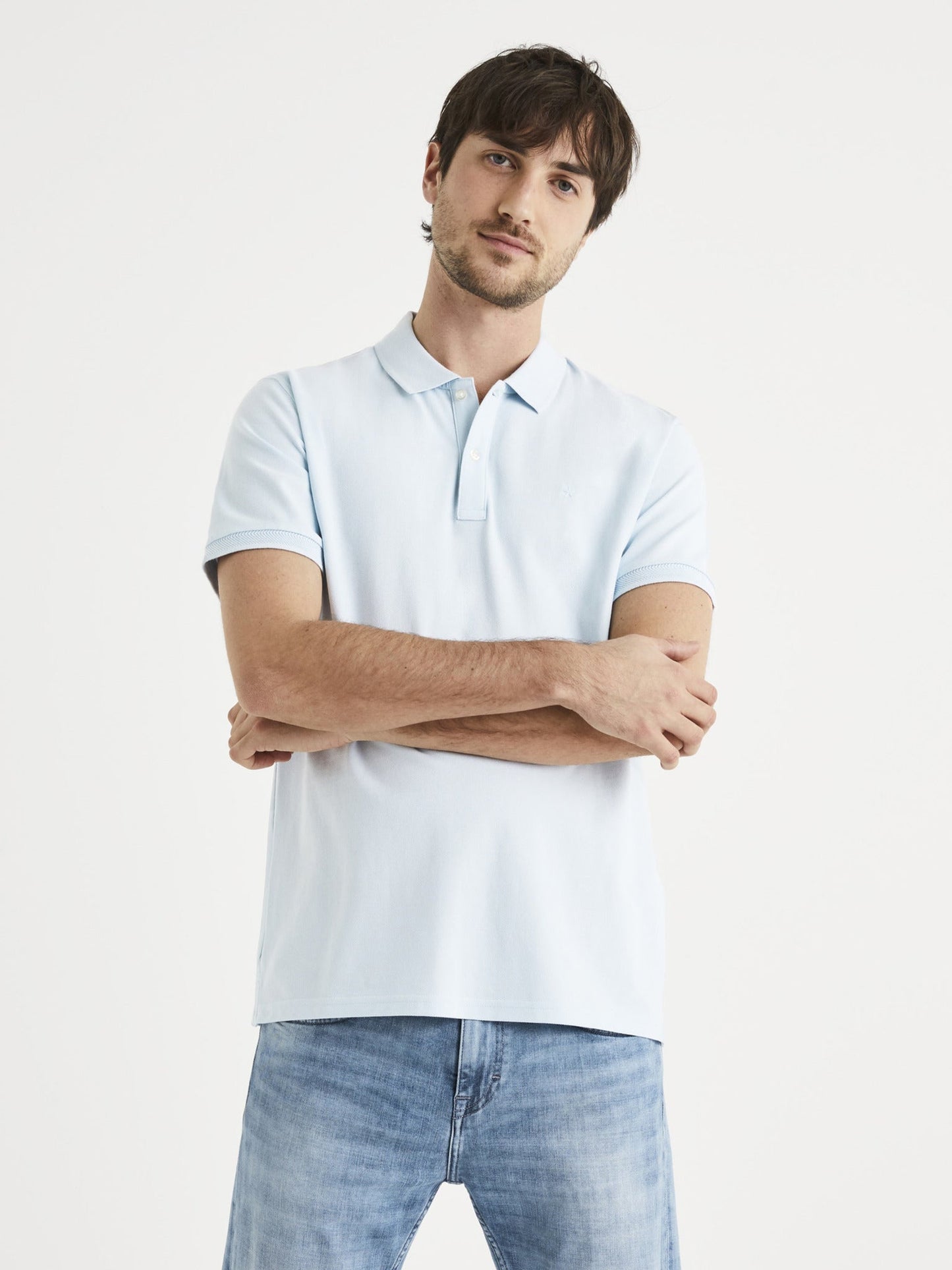 C.E.L.I.O TEONE SKY BLUE POLO SHIRT