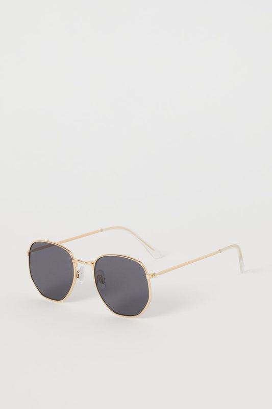 H&M SUNGLASSES BLACK/GOLD