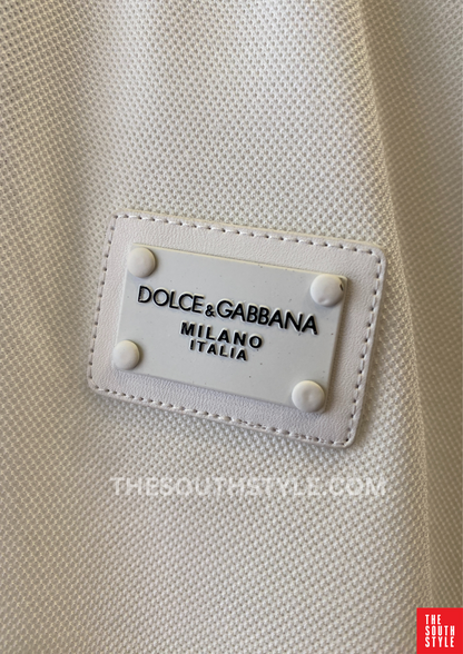 DOLCE & GABBANA MEN SLIM FIT CLASSIC POLO SHIRT | WHITE