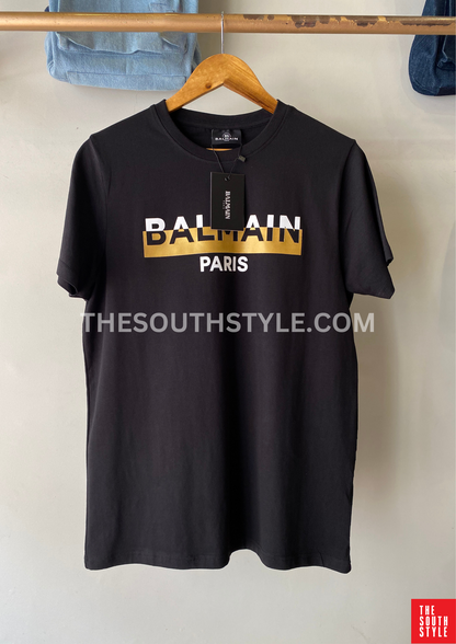 BALMAIN PARIS PREMIUM MEN'S TEE SHIRT | BLACK