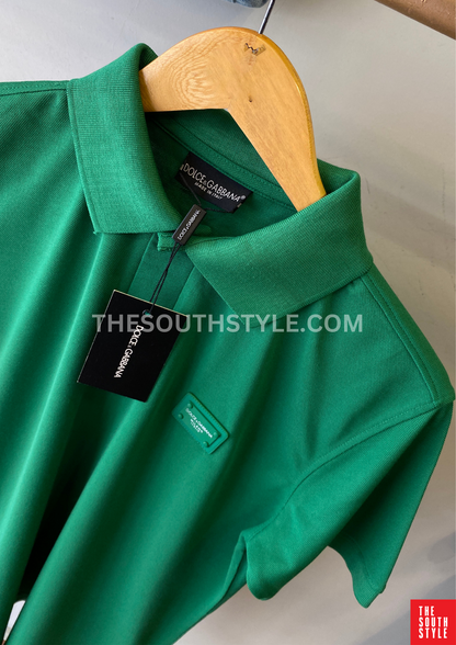 DOLCE & GABBANA MEN SLIM FIT CLASSIC POLO SHIRT | GREEN