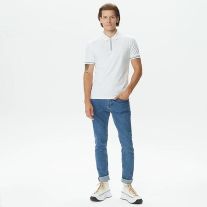 HUGO BOSS REGULAR FIT STRETCH POLO MEN'S | WHITE