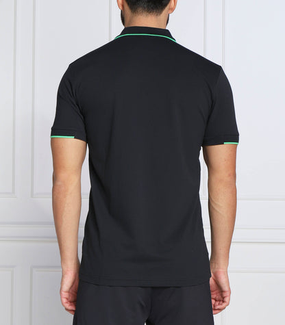 HUGO BOSS PAUL BADGE POLO SHIRT | BLACK