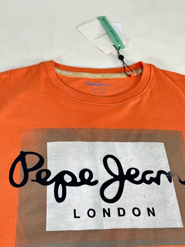 PEPE JEANS LONDON RICHME SLIM FIT T- SHIRT| SQUASH ORANGE