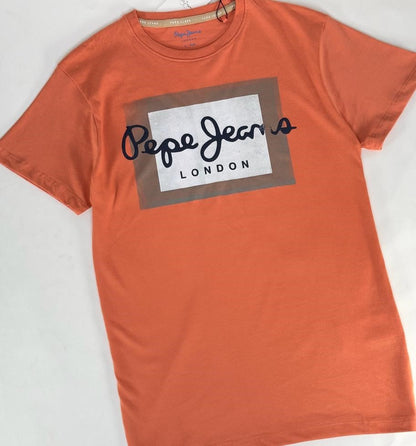 PEPE JEANS LONDON RICHME SLIM FIT T- SHIRT| SQUASH ORANGE