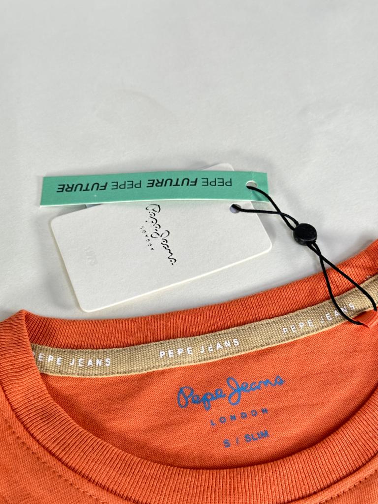 PEPE JEANS LONDON RICHME SLIM FIT T- SHIRT| SQUASH ORANGE