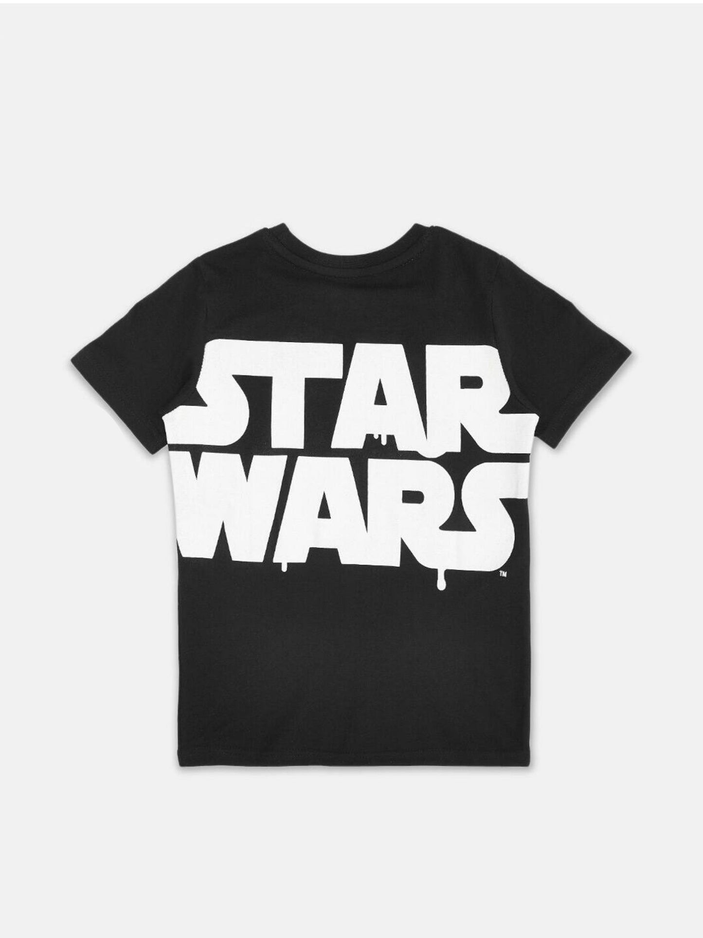 PANTALOONS JUNIOR BOYS STAR WARS PRINTED COTTON T-SHIRT | BLACK