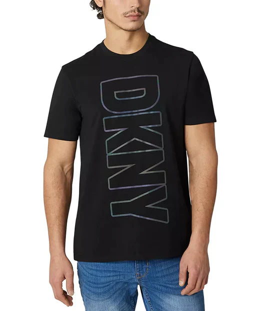 DONNA KARAN NEW YORK MEN'S DKNY MERCER STRETCH TEE | BLACK