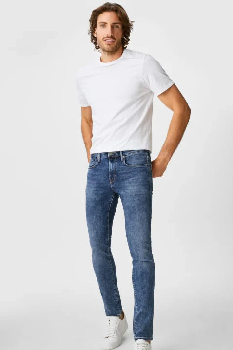 FLEX. -SKINNY JEANS-FITTED-MENS | LIGHT BLUE