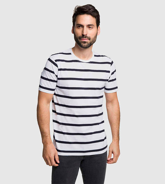 ZARA BLACK STRIPED RELAXED FIT TEE SHIRT | WHITE