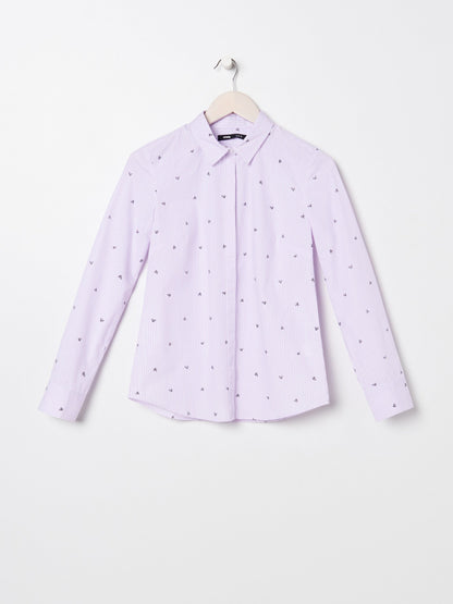 SINSAY-CLASSIC SHIRT-WOMEN | WHITE