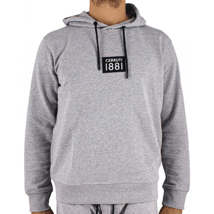 CERRUTI 1881-LOGO HOODIE MEN | GREY