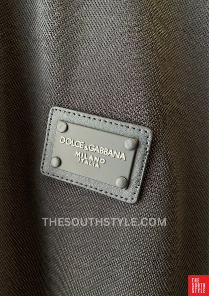 DOLCE & GABBANA REGULAR FIT PLAIN METAL PATCH LOGO | BLACK PEARL