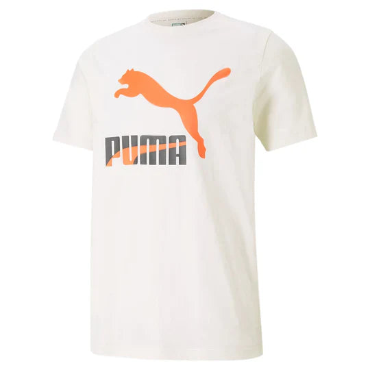 PUMA LOGO MEN SLIM FIT T-SHIRT | WHITE