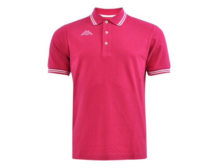 K.A.P.P.A-POLO SHIRT-MEN LOGO MALTAX | PINK INTENSE-WHITE