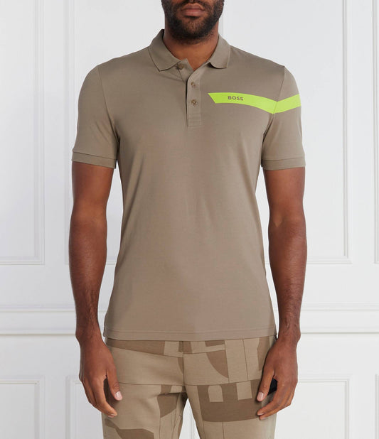 HUGO BOSS PAULE SLIM FIT POLO | LIGHT GREEN