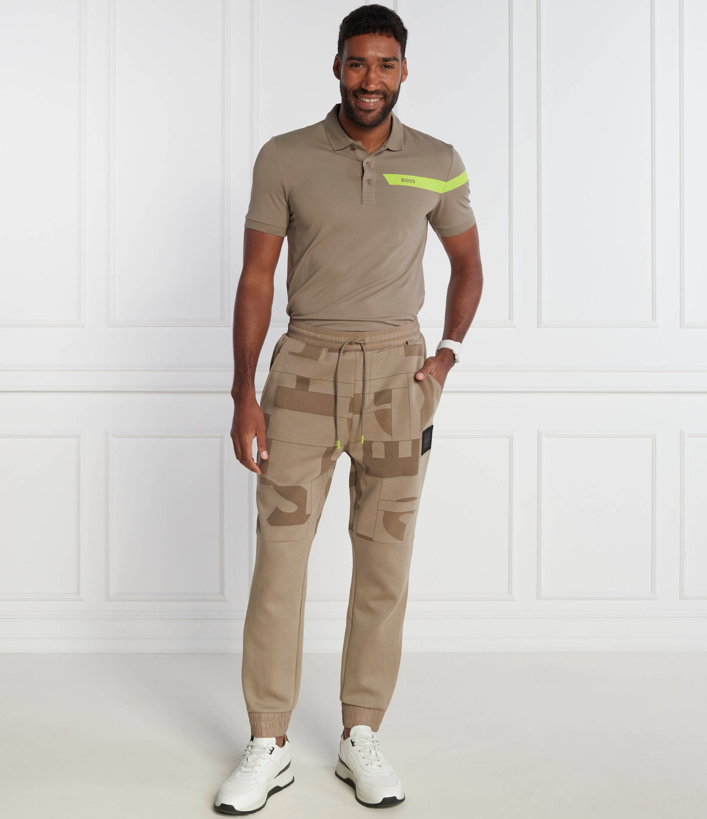 HUGO BOSS PAULE SLIM FIT POLO | LIGHT GREEN