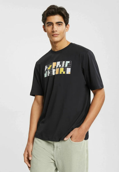 ESPRIT-RELAXED FIT-PRINT T-SHIRT | BLACK