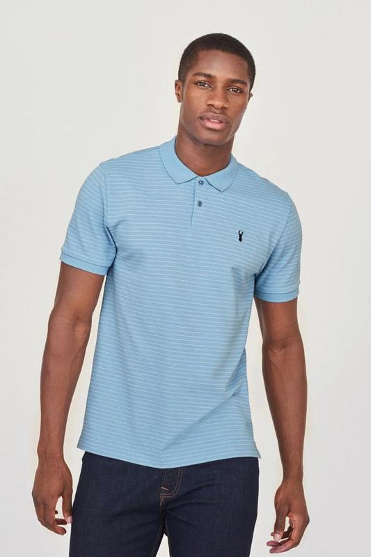 NEXT.- PIQUE POLO SHIRT-MEN | LIGHT BLUE