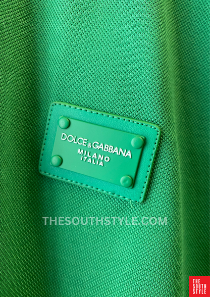 DOLCE & GABBANA MEN SLIM FIT CLASSIC POLO SHIRT | GREEN