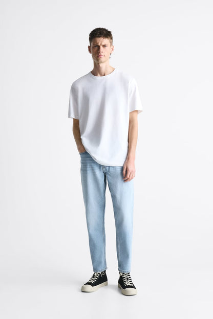 ZARA-TAPERED SLIM JEANS-MEN | SKY BLUE