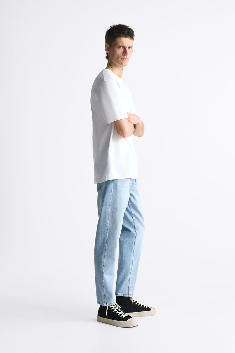 ZARA-TAPERED SLIM JEANS-MEN | SKY BLUE