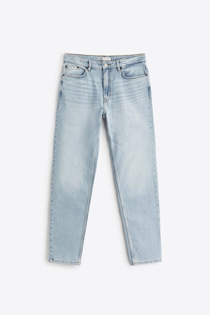 ZARA-TAPERED SLIM JEANS-MEN | SKY BLUE