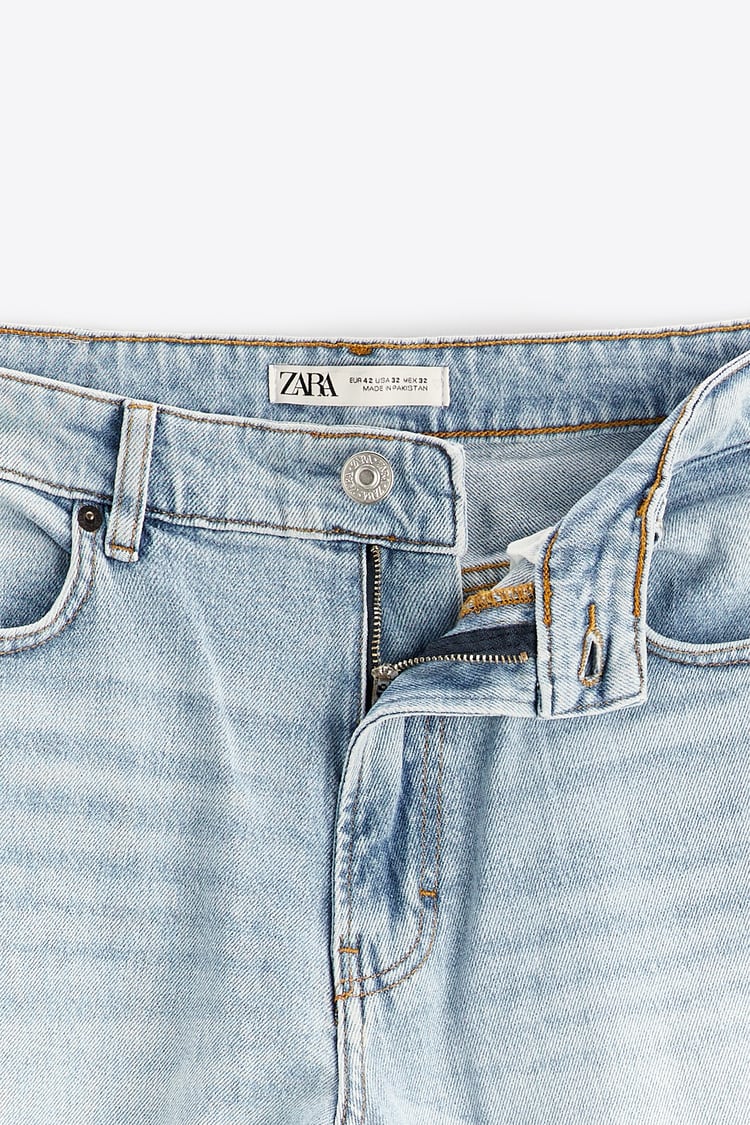 ZARA-TAPERED SLIM JEANS-MEN | SKY BLUE