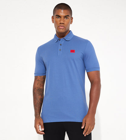 HUGO BOSS DERESO COTTON PIQUE SLIM FIT POLO | ROYAL BLUE