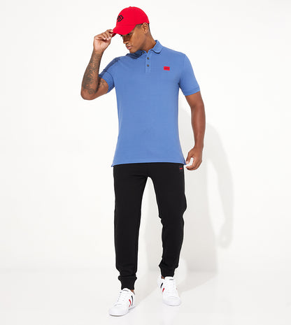 HUGO BOSS DERESO COTTON PIQUE SLIM FIT POLO | ROYAL BLUE