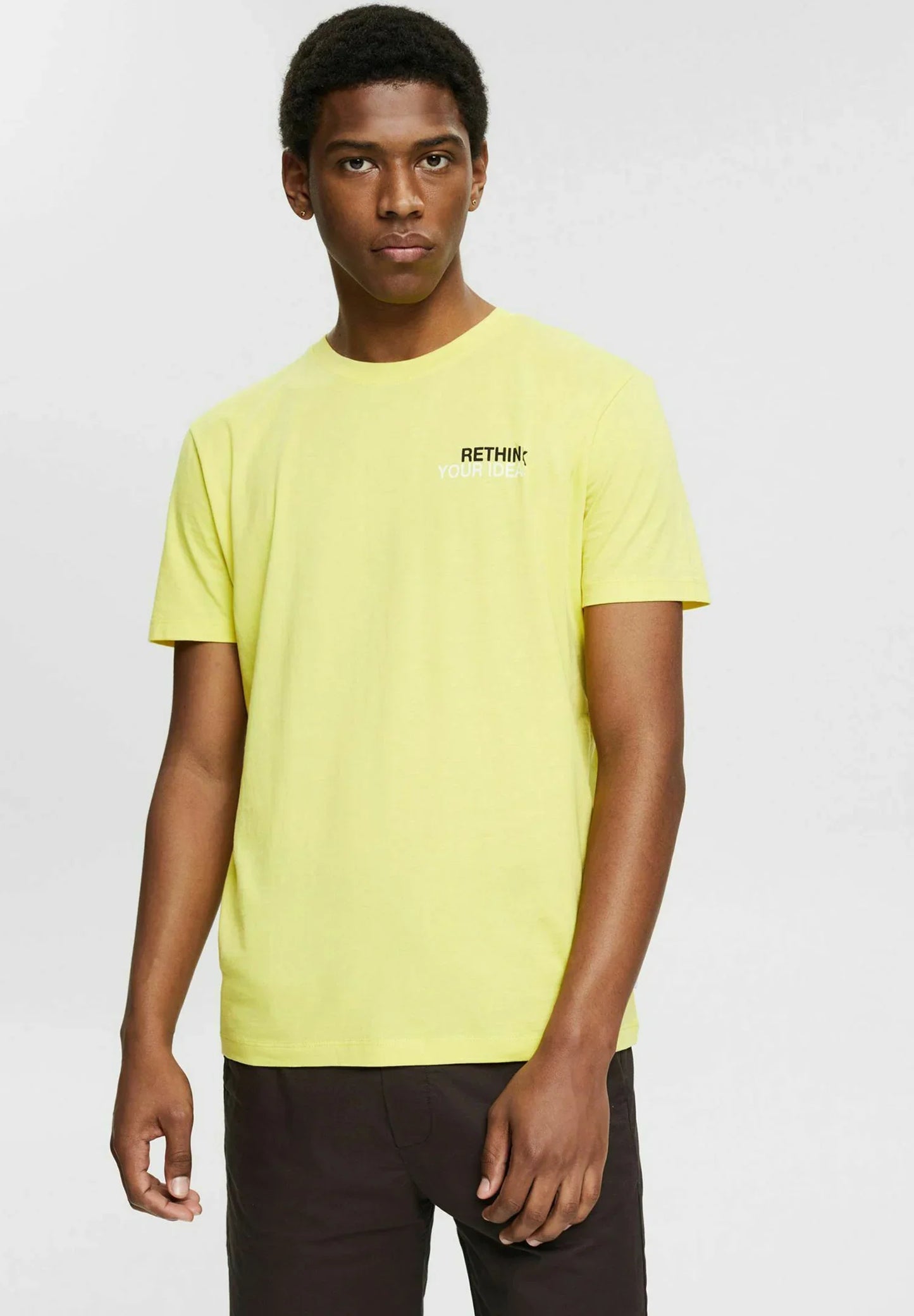 ESPRIT MEN T-SHIRT RELAXED FIT | YELLOW