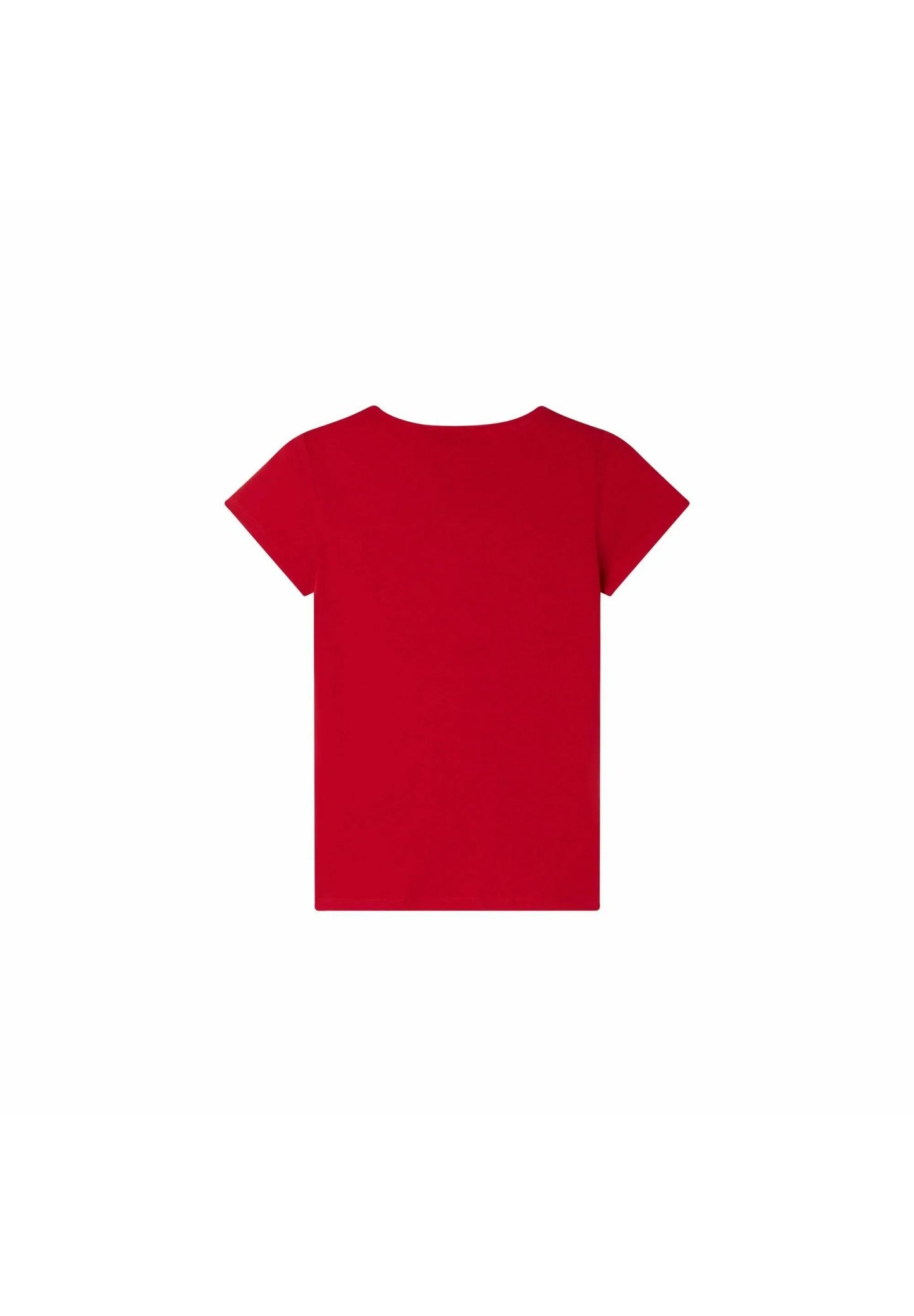 CONBIPEL WITH INLAY DESIGN - BASIC T-SHIRT | RED