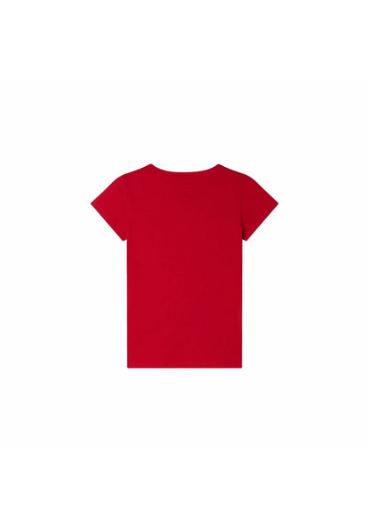 CONBIPEL WITH INLAY DESIGN - BASIC T-SHIRT | RED