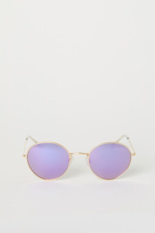 H&M SUNGLASSES PURPEL/GOLD